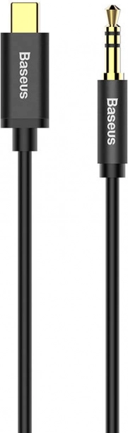 Avdio kabel Baseus USB-C na 3,5 mm jack črn 1,2 m