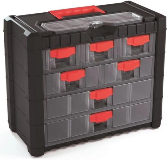 Plastični viseči organizator Multicase Cargo 400 × 200 × 326 mm, 7 predalov