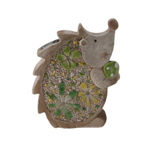 Vrtna figurica ježa s solarnim LED osvetlitvijo