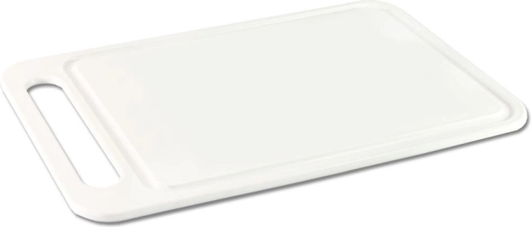 Postrežni in rezalni plastični deski 35 × 23 cm, bela