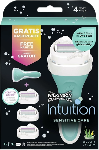 Wilkinson Intuition Sensitive Care women’s razor with replacement heads