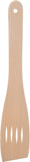 Lesena kuhinjska lopatica z odprtinami 30 cm