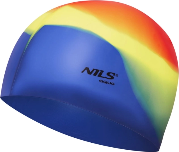 Silikonasta plavalna kapa NILS Aqua Multicolor