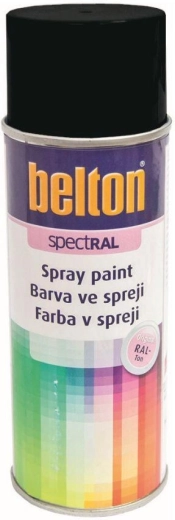 Razpršilna barva BELTON RAL 9005 črna polsijaj 400 ml