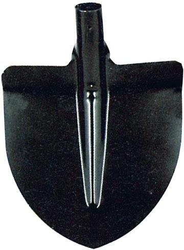 Srčasta lopata brez držala, črna