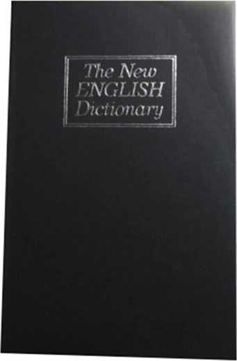 Trezor v obliki knjige 180 × 115 × 55 mm, črn