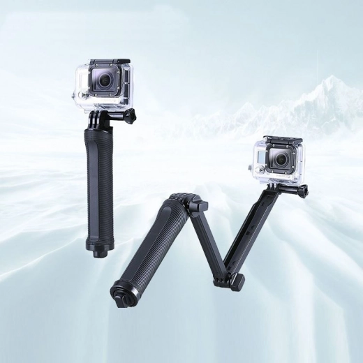 Zložljivo stojalo Monopod za športno kamero GoPro 3-Way - črno