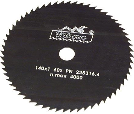 Žagin list PILANA 140 mm, 60 zob, 1,0 mm, odprtina 16 mm