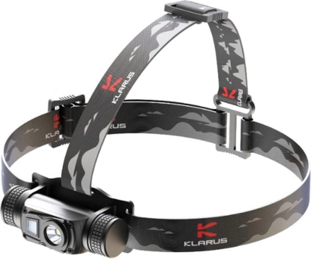 Klarus HL1 naglavna svetilka z dvojno LED 1200 lm, USB polnjenje, baterija 18650 2600 mAh