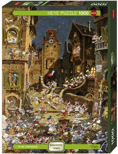 Puzzle 1000 kosov – romantično mesto, noč