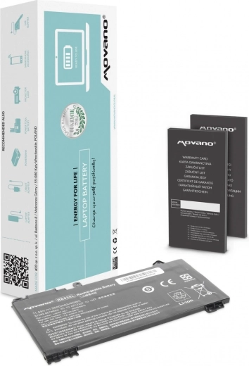 Baterija Movano RE03XL za prenosnike HP ProBook 430/440/450 G6 in G7 3500 mAh 40 Wh
