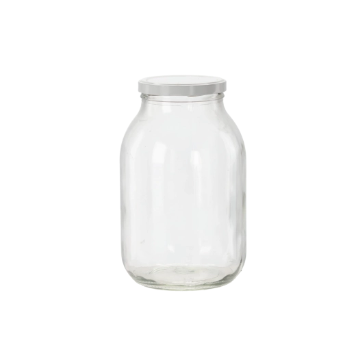 Steklenici 3 l s pokrovom 100 mm Chomik, komplet 2 kos