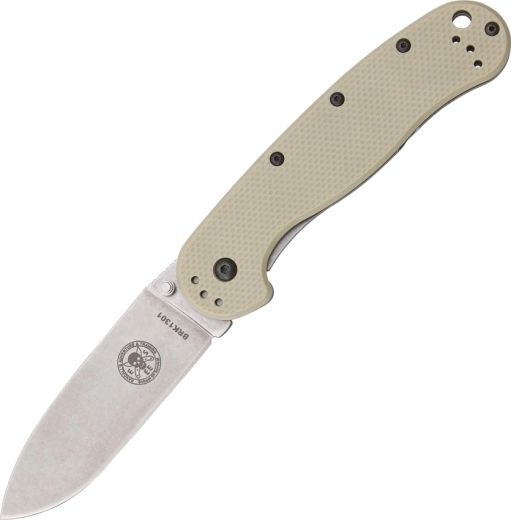 ESEE Avispa Tan žepni nož 8,9 cm, stonewash, peščeni, FRN