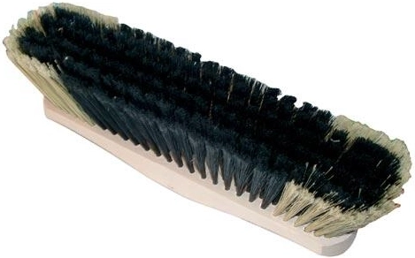 Metla 28 cm lesena nelakirana s PET vlakni, brez navoja