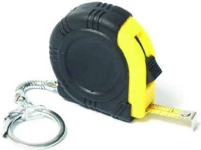 Vlečni žepni meter 1 m × 6 mm s obeskom