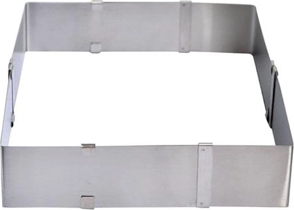 Nastavljiv kvadratni pekač iz nerjavnega jekla 16–28 cm