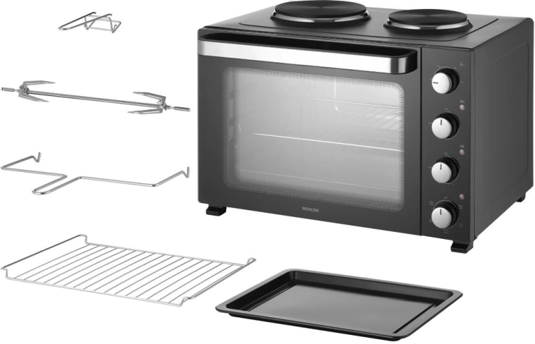 Electric oven with hotplates Sencor SEO 4800BK