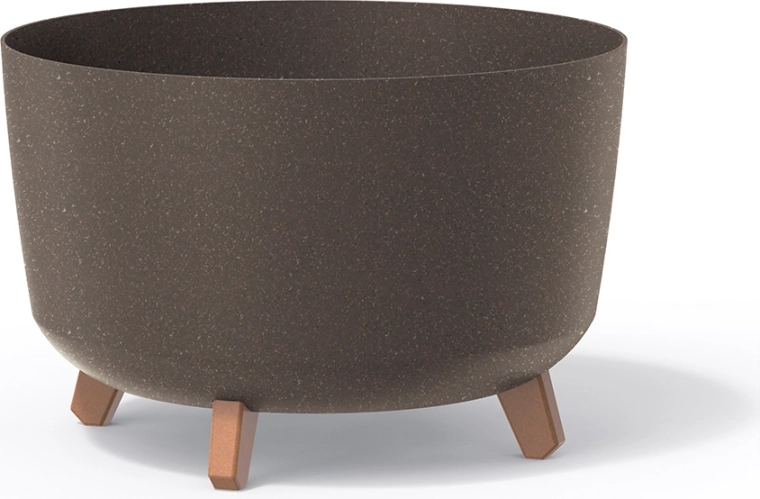 Cvetlični lonec Gracia Standard Eco Wood 20 cm – kava