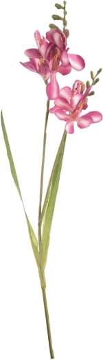 Umetna roža frezija rožnata 54 cm