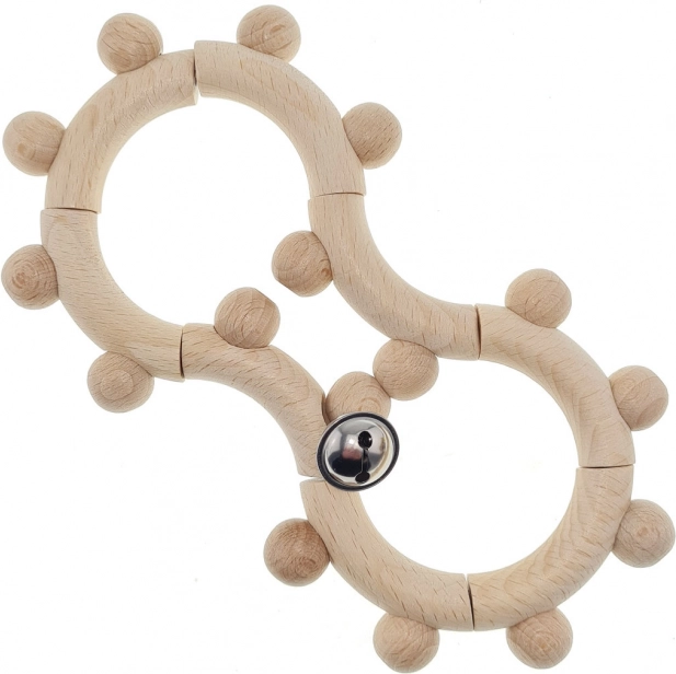 Lesena ropotulja z zvončkom