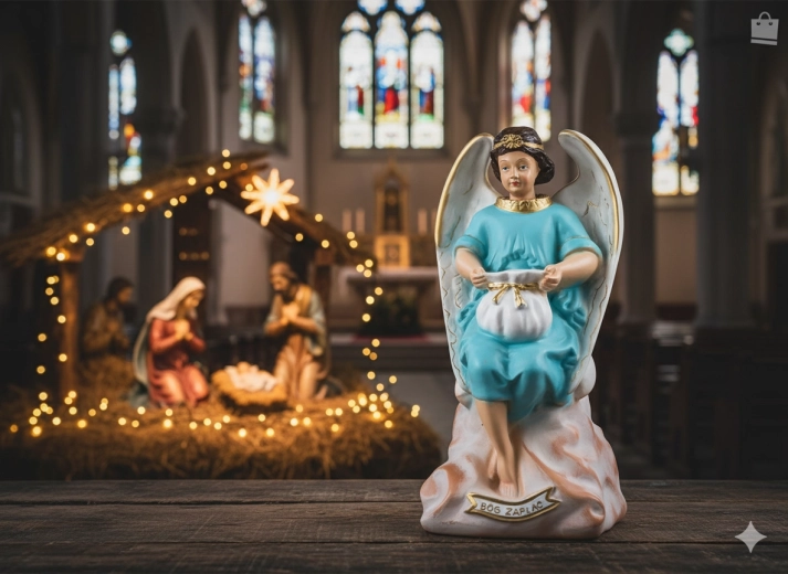 Angel – hranilnik iz poliresina 38 cm