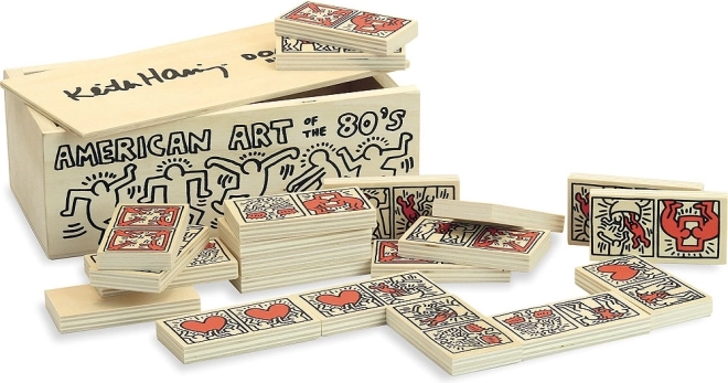 Leseni domino VILAC z motivom KEITH HARING