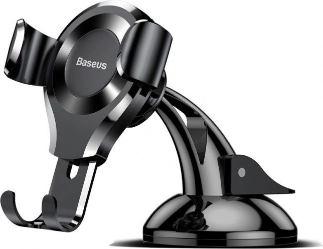 Gravitacijski nosilec telefona za avto BASEUS Osculum, črn