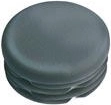 Okrogli čep 30 mm iz LDPE, črn (20 kos)