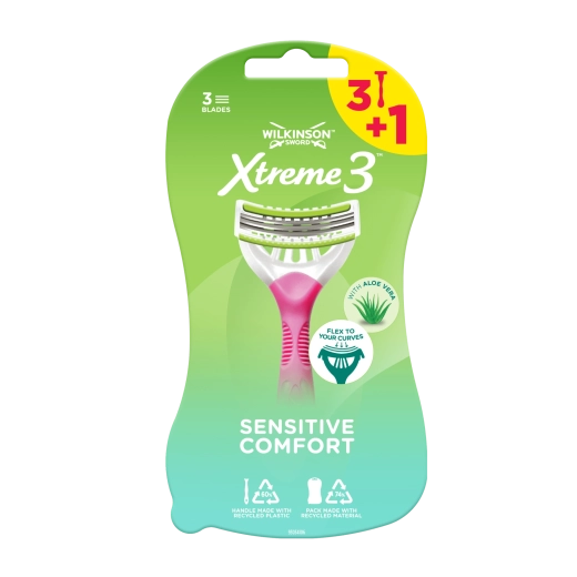 Wilkinson Xtreme3 Sensitive Comfort women's razor 3+1