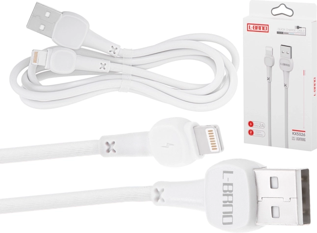 L-BRNO kabel Lightning hitronabijanje USB-A bel