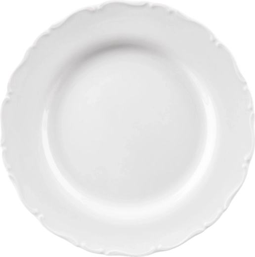 Porcelanast plitev krožnik MONA z robom 24,5 cm