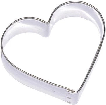 Nerjavno jekleno modelček za piškote – srček, komplet 10 kosov