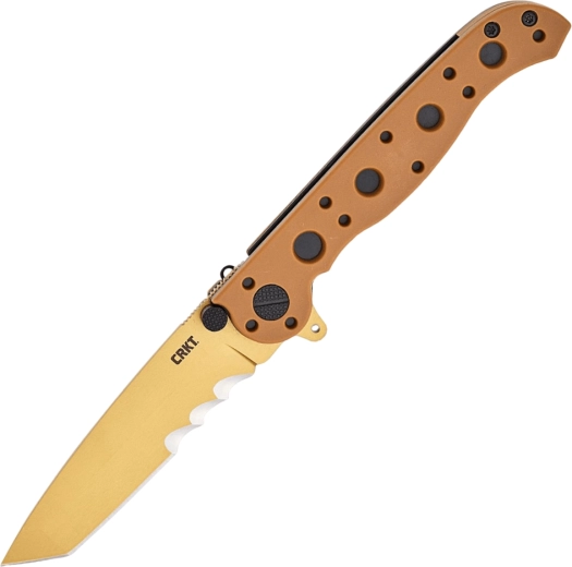 Zložljiv žepni nož CRKT M16 desert tan z Veff nazobčanjem
