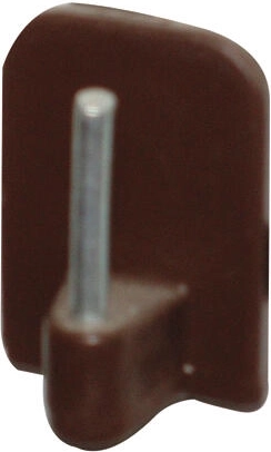 Samolepilni vitražni kavelj rjav, plast + kovina, pakiranje 100 kos