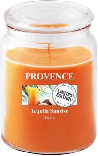 Dišeča sveča v steklu PROVENCE Tequila Sunrise 95 ur