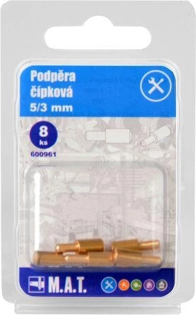 Zatična opora za police 5/3 mm medenina (8 kosov)