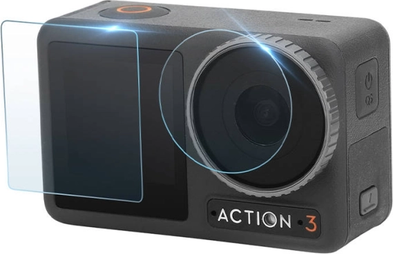 Kaljeno zaščitno set Sunnylife za DJI Osmo Action 3 – stekla za zaslon in objektiv