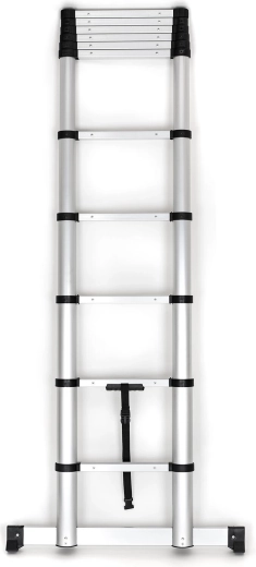 Teleskopske aluminijaste lestve 3,2 m, nosilnost 150 kg