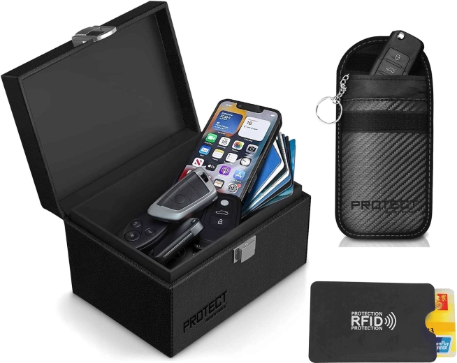 Faradayevo zaščitno ohišje za ključ in RFID etui – 1 kos