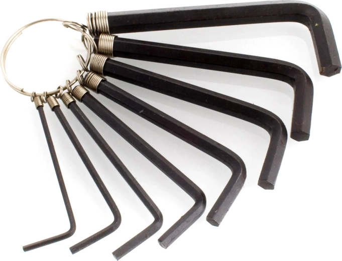 Komplet imbus ključev 1,5–6 mm, 8 delov