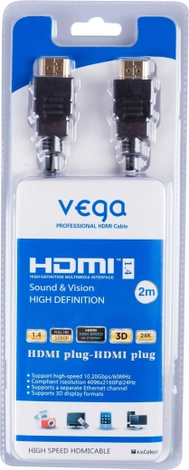 HDMI kabel Vega 2 m s podporo za 4K, 3D in Ethernet