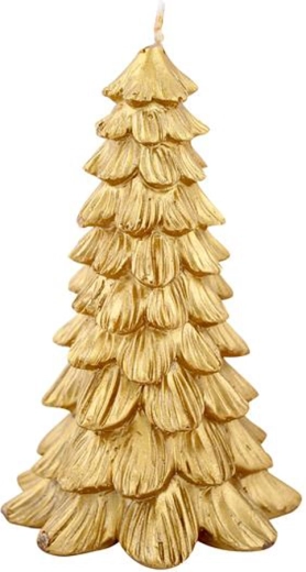 Božična sveča smrečica zlata