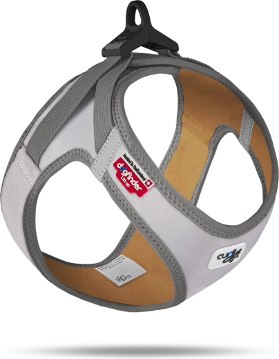Curli refleksni svetleči pasji oprsnik Glow reflective gray 3XS (1,5–3 kg)