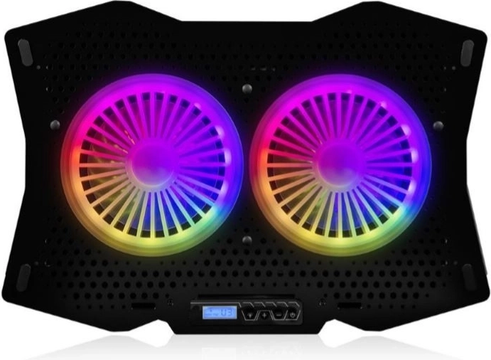 Modecom SILENT FAN RGB tiha hladilna podloga za prenosnik