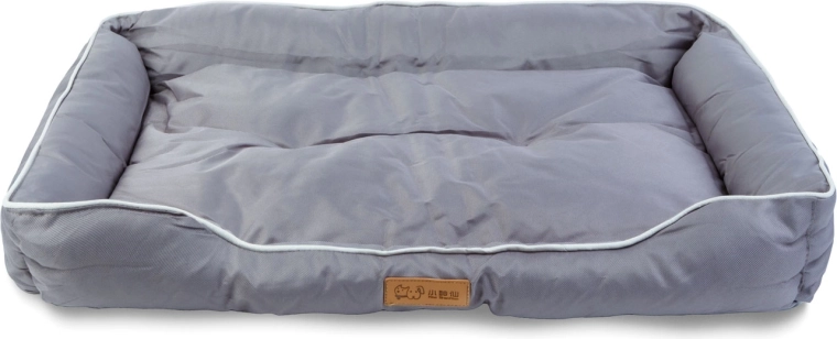 Siva postelja za pse 68 × 45 × 11 cm