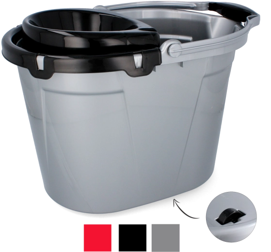 Vedro za mop 14 l s kolesci in ožemalnim košem