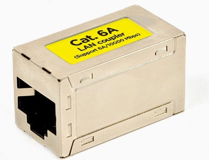 Povezovalnik LAN RJ45 Cat 6, bel