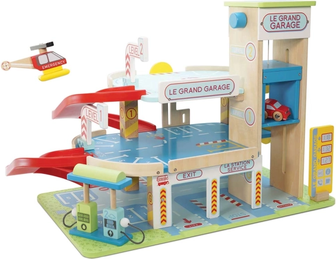 Le Toy Van lesena večnadstropna garaža Le Grand Garage