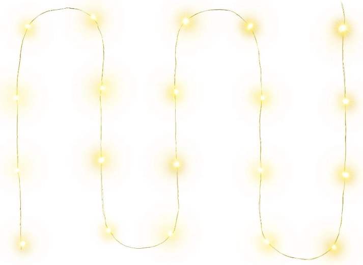 Retlux Nano Christmas Light Chain, 20 Warm White LEDs