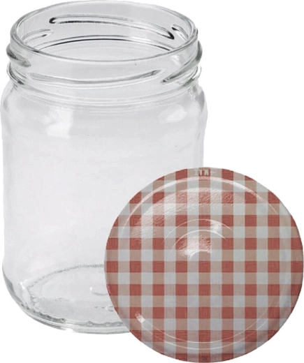 Kozarci za vlaganje 250 ml TWIST 66 s pokrovčki KANAFAS (10 kos)